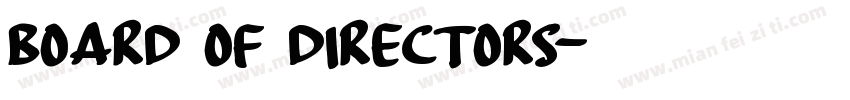 Board of Directors字体转换